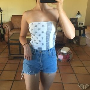 American flag tube top